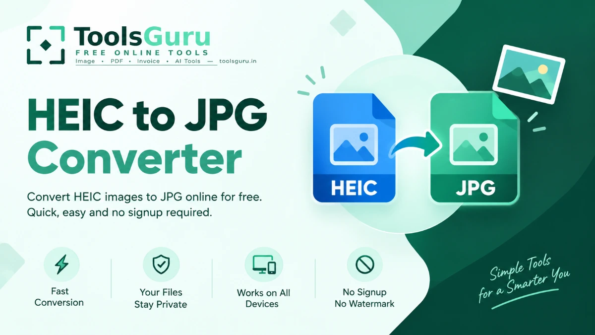 Convert photo size from MB to KB online using ToolsGuru image converter
