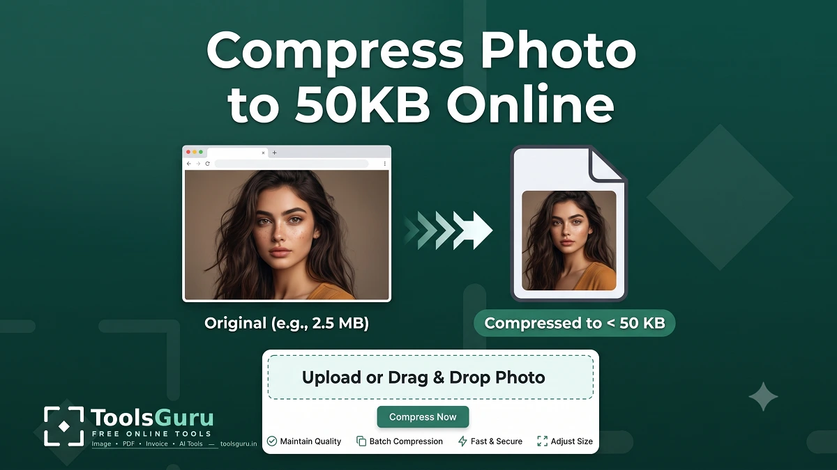 Example of a photo compressed to 50KB online with ToolsGuru