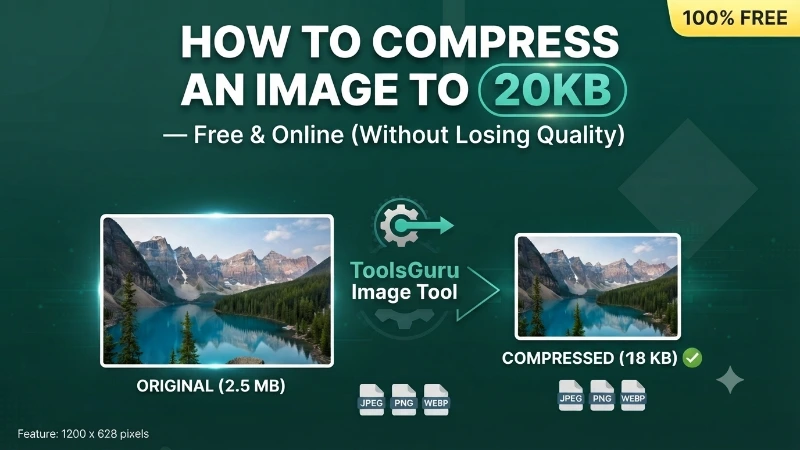 Example of a photo compressed to 20KB online with ToolsGuru