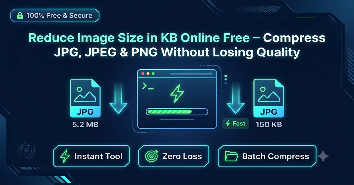 Reduce Image Size in KB Online Free (10KB, 20KB, 50KB, 100KB, 200KB)