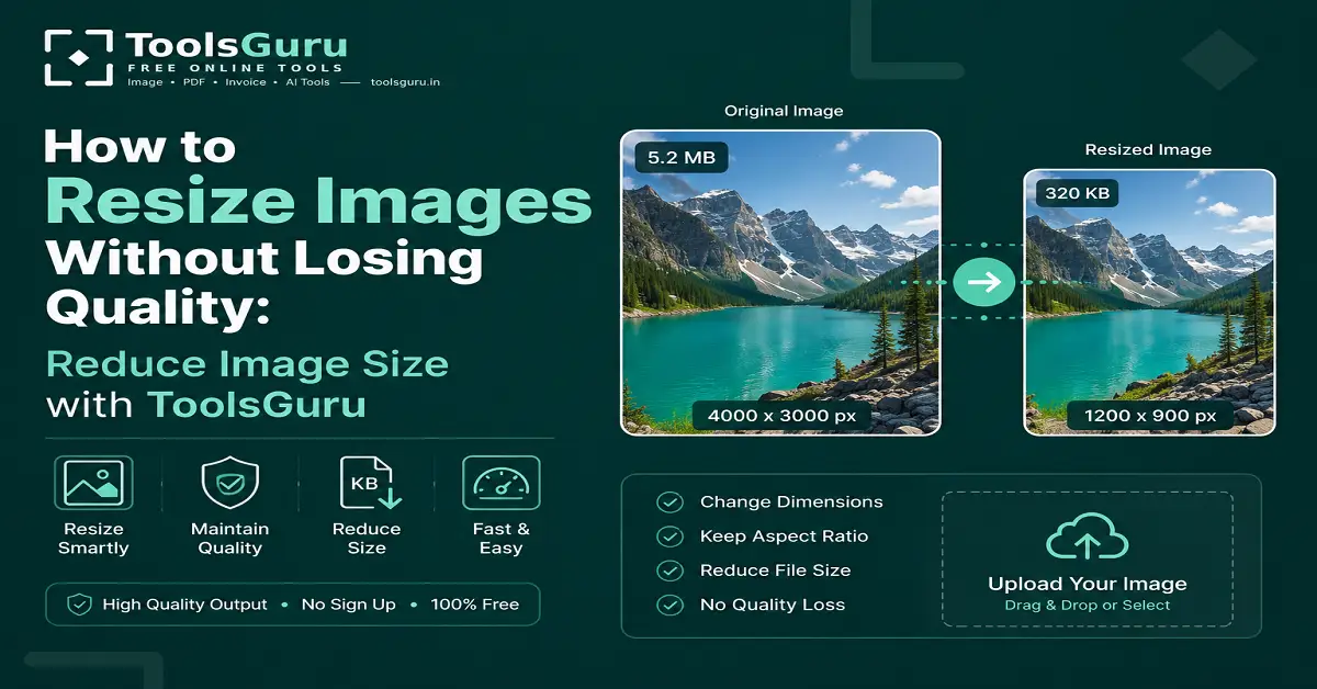 How to Resize Images Without Losing Quality: Reduce Image Size with ToolsGuru